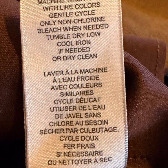 Philosophy Woman Brown Faux Leather Shacket 2X - Picture 9 of 10